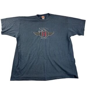 Vintage 1993 Harley Davidson Cajun Cycles Lafayette Louisiana Graphic T Mens XXL